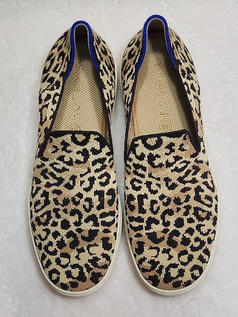 Rothy's The Original Slip On Loafers Washable Animal Print Shoes Sz 10 - Picture 16 of 16